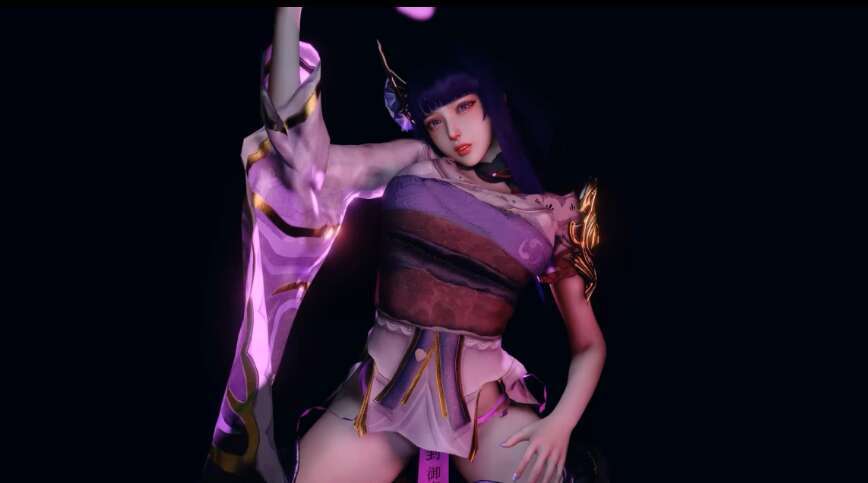 【3D同人视频/全动态/VAM】原神丰乳女神雷电将军的色情侍奉 被干的连连娇喘【1V+1G】